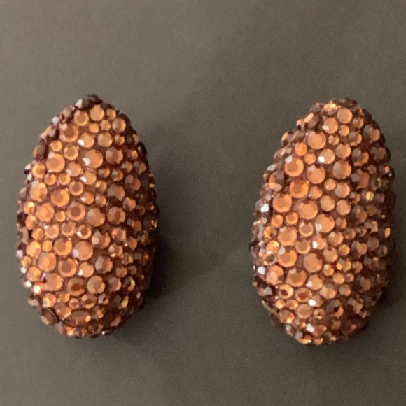 Vintage James Arpad Rhinestone Earrings - Picture 2 of 13